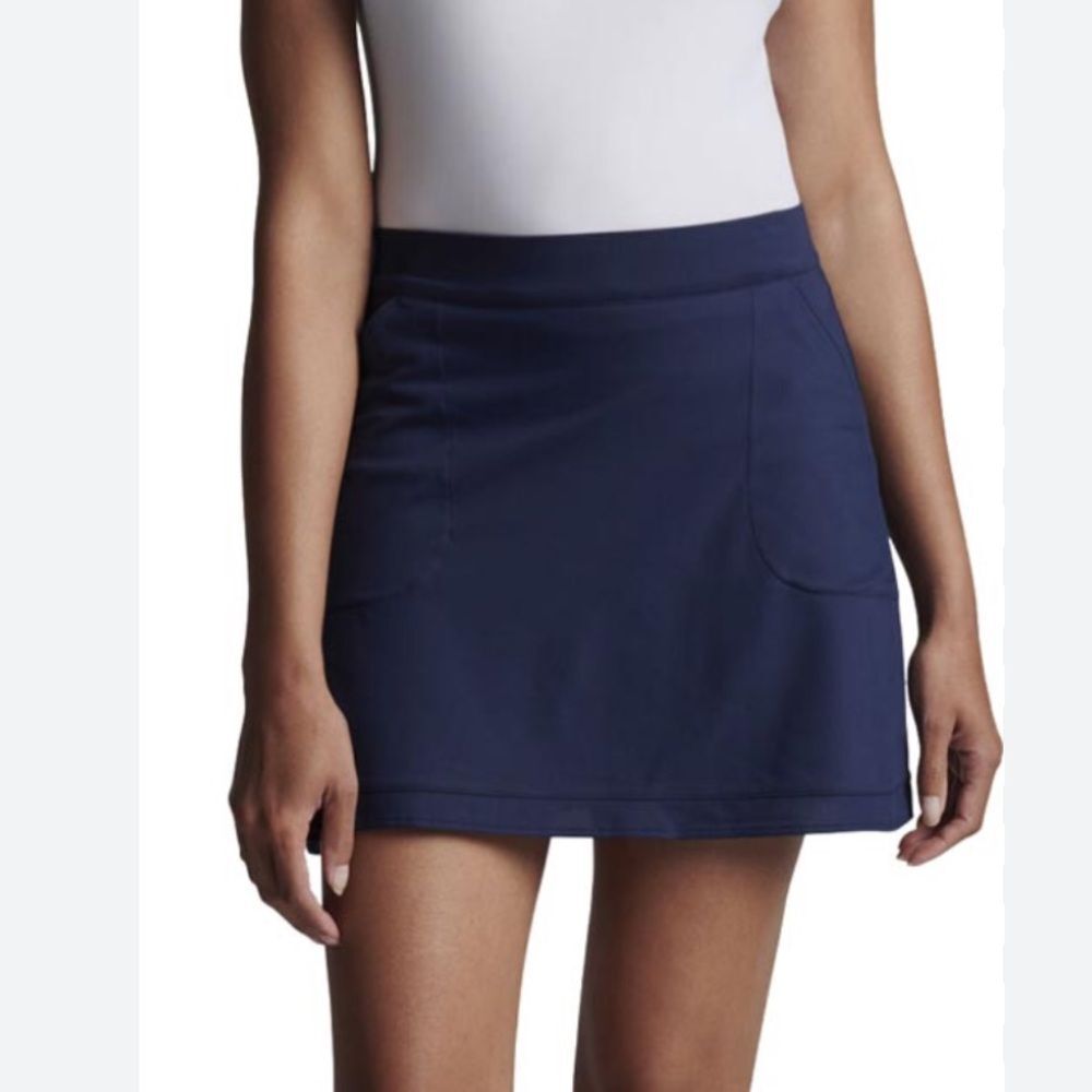 Peter Millar L Pocket Front Athletic Skirt Skort Blue Tennis‎ Golf Pickleball